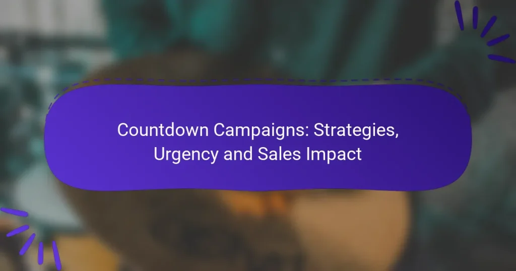 Countdown Campaigns: Strategies, Urgency and Sales Impact
