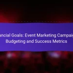 Financial Goals: Event Marketing Campaigns, Budgeting and Success Metrics