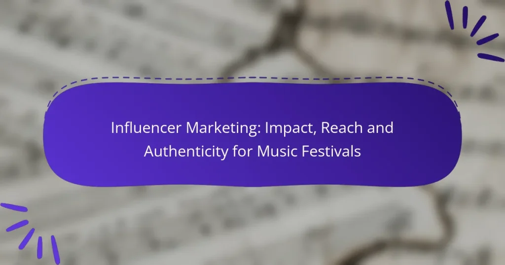 Influencer Marketing: Impact, Reach and Authenticity for Music Festivals