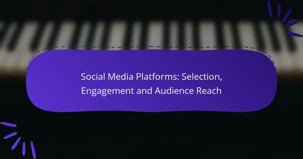 Social Media Platforms: Selection, Engagement and Audience Reach
